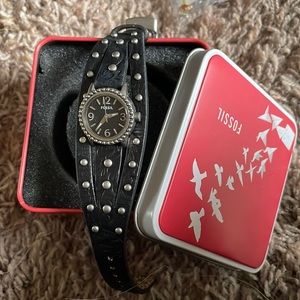 Fossil Leather Band Watch